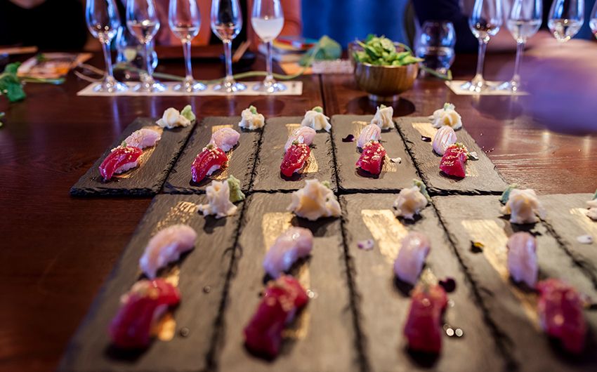 Beautiful sushi presentation