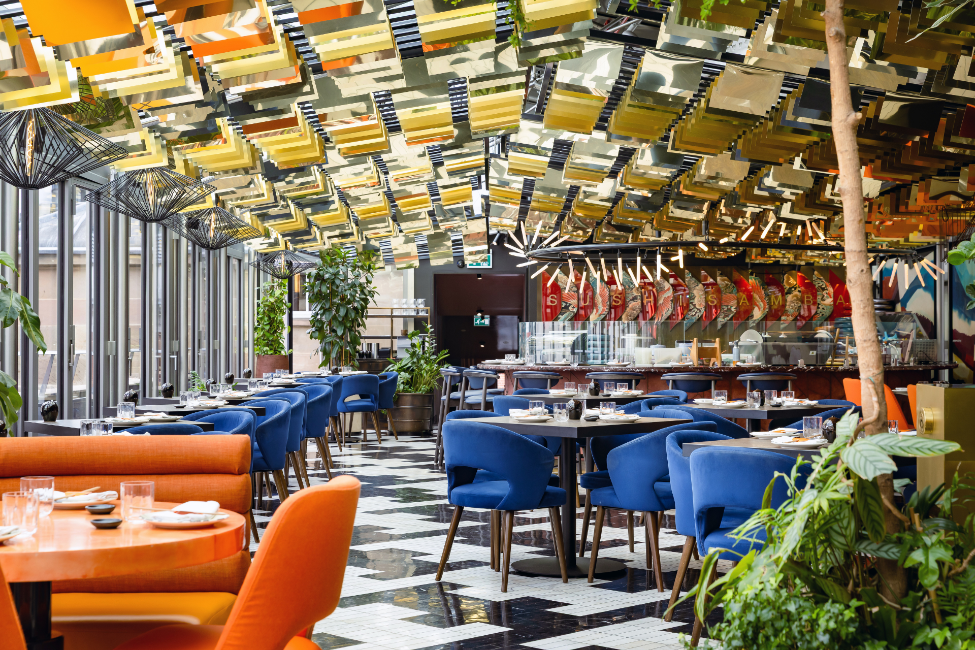 SUSHISAMBA Covent Garden dining room area