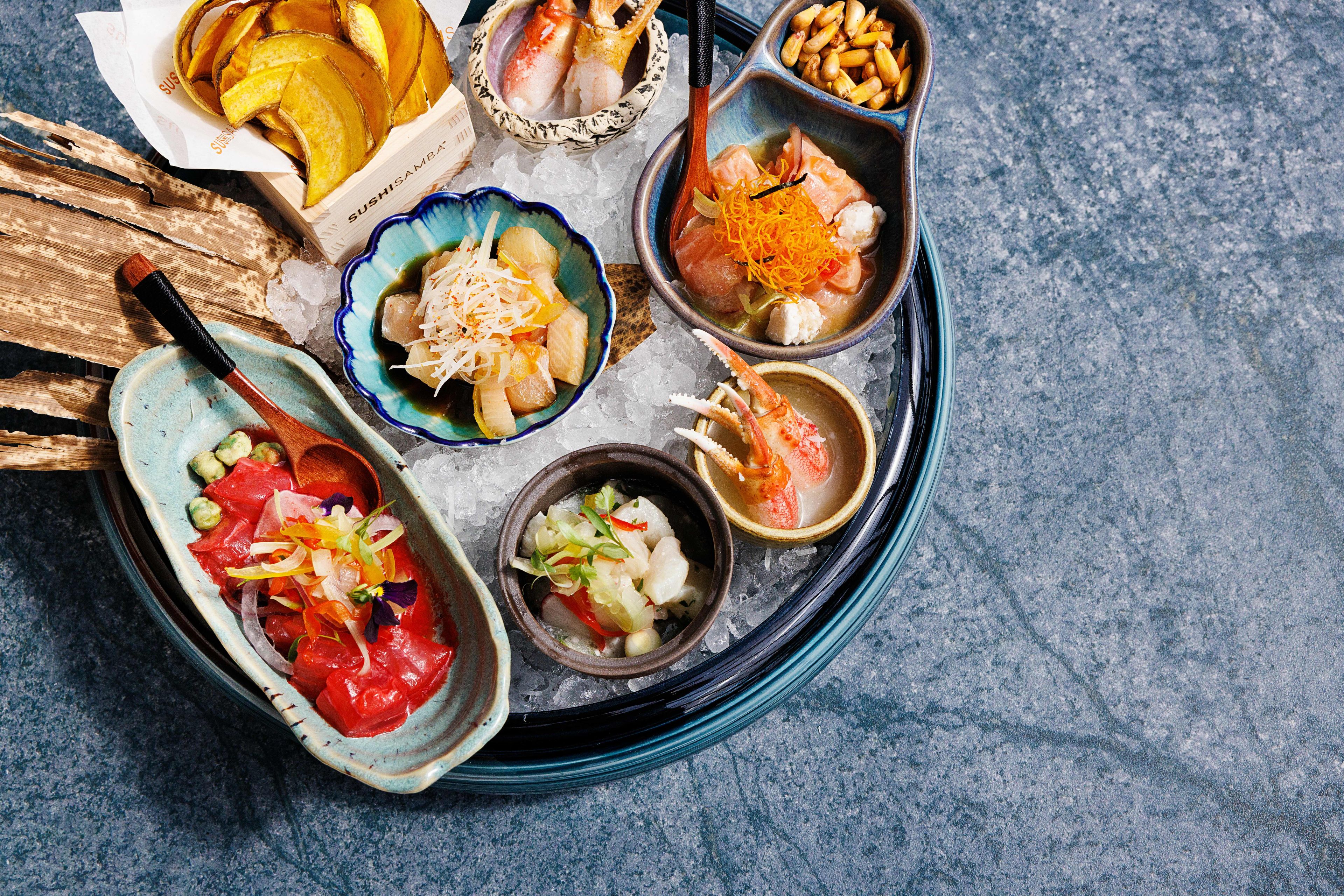 SUSHISAMBA Seviche menu assortment