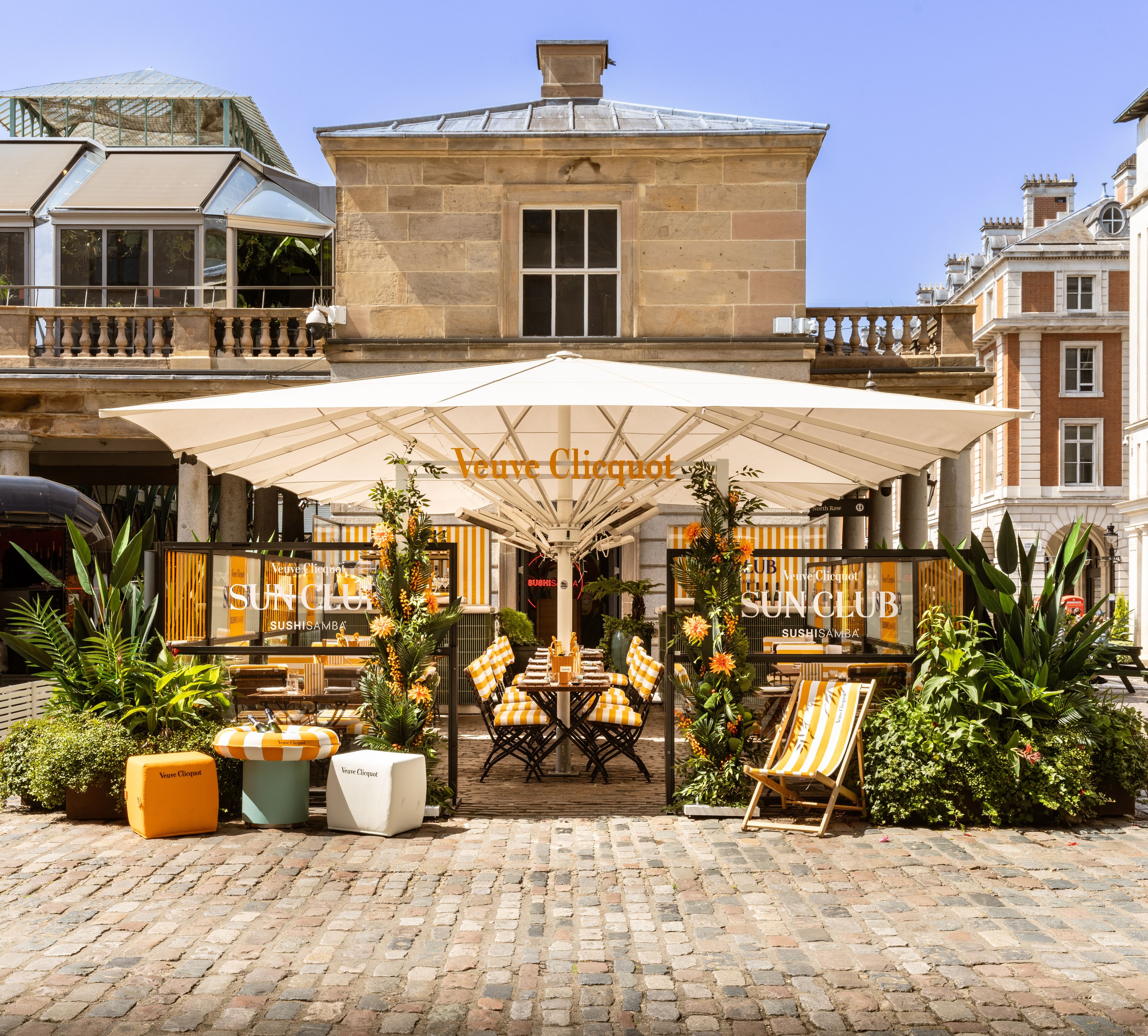 SUSHISAMBA Covent Garden veuve cliquot sun club terrace