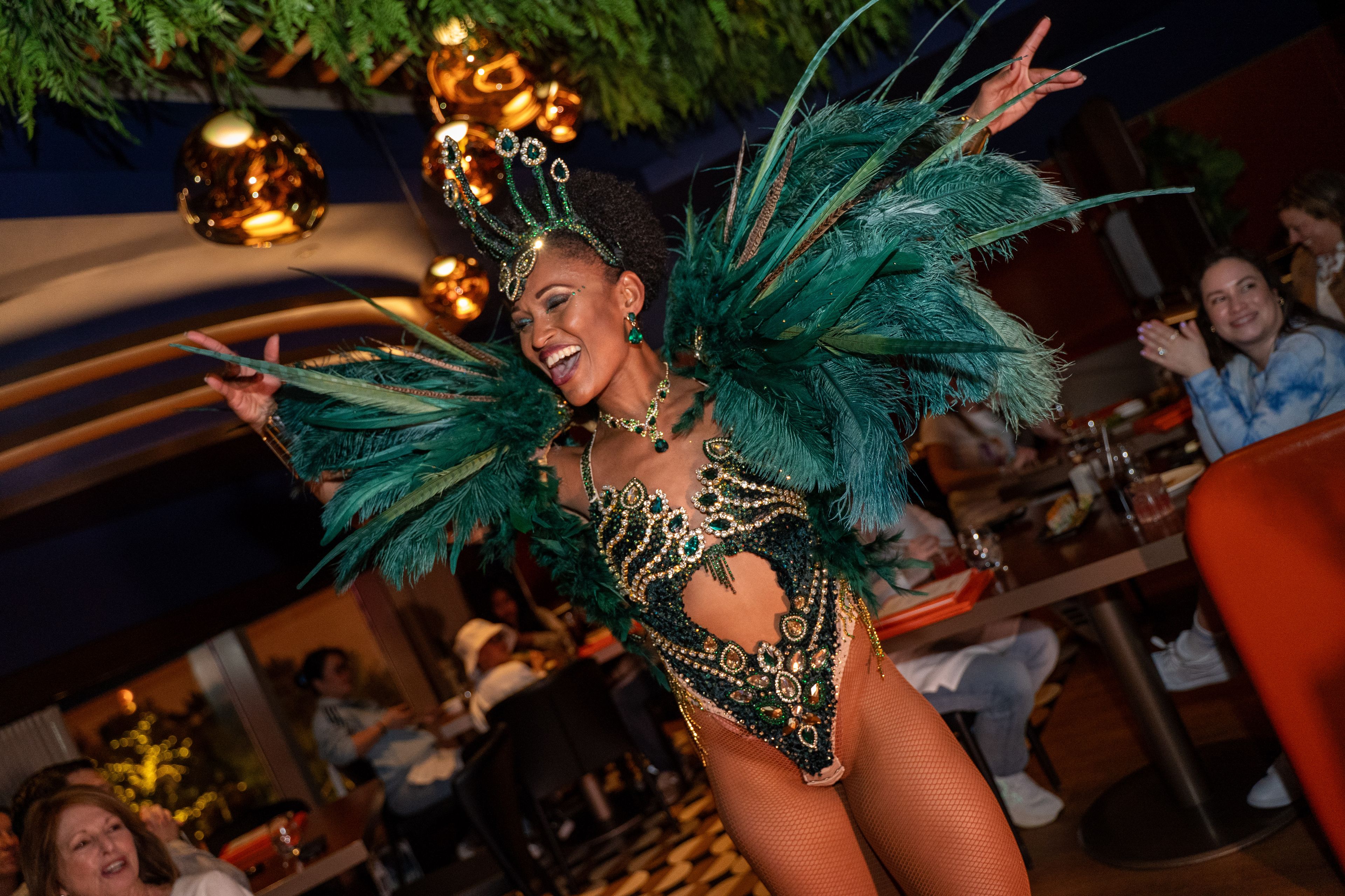 samba dancer at SUSHISAMBA las vegas