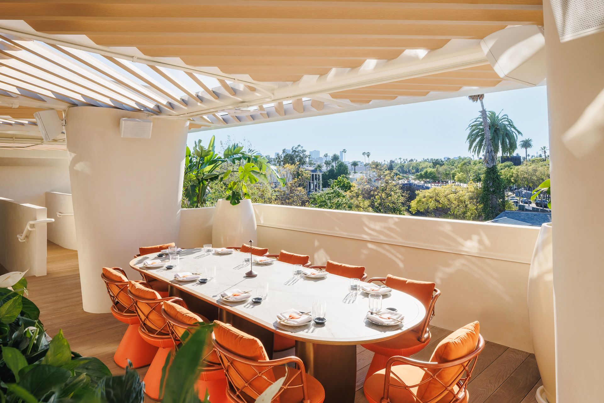 SUSHISAMBA Los Angeles in West Hollywood rooftop restaurant perfect for lunch, brunch or dinner with stunning views of the Hollywood hills