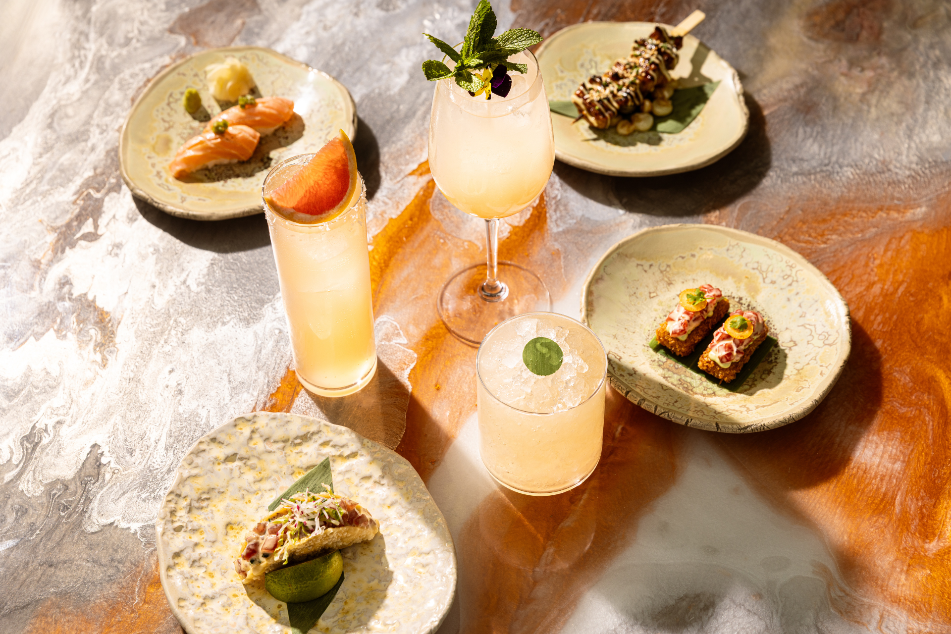 Food & drinks at SUSHISAMBA Covent Garden's SAMBA HOUR