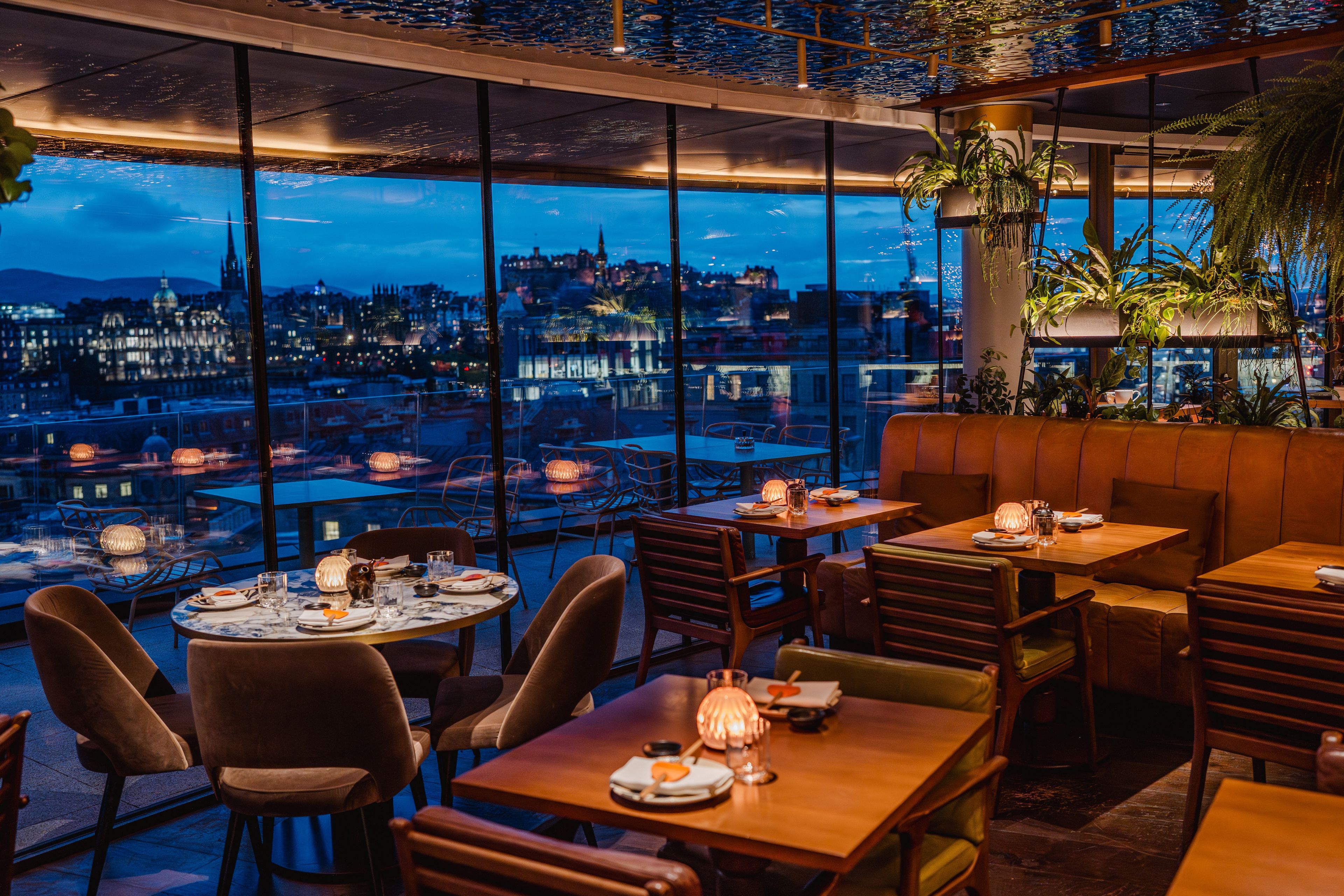 SUSHISAMBA Edinburgh - View with Castle