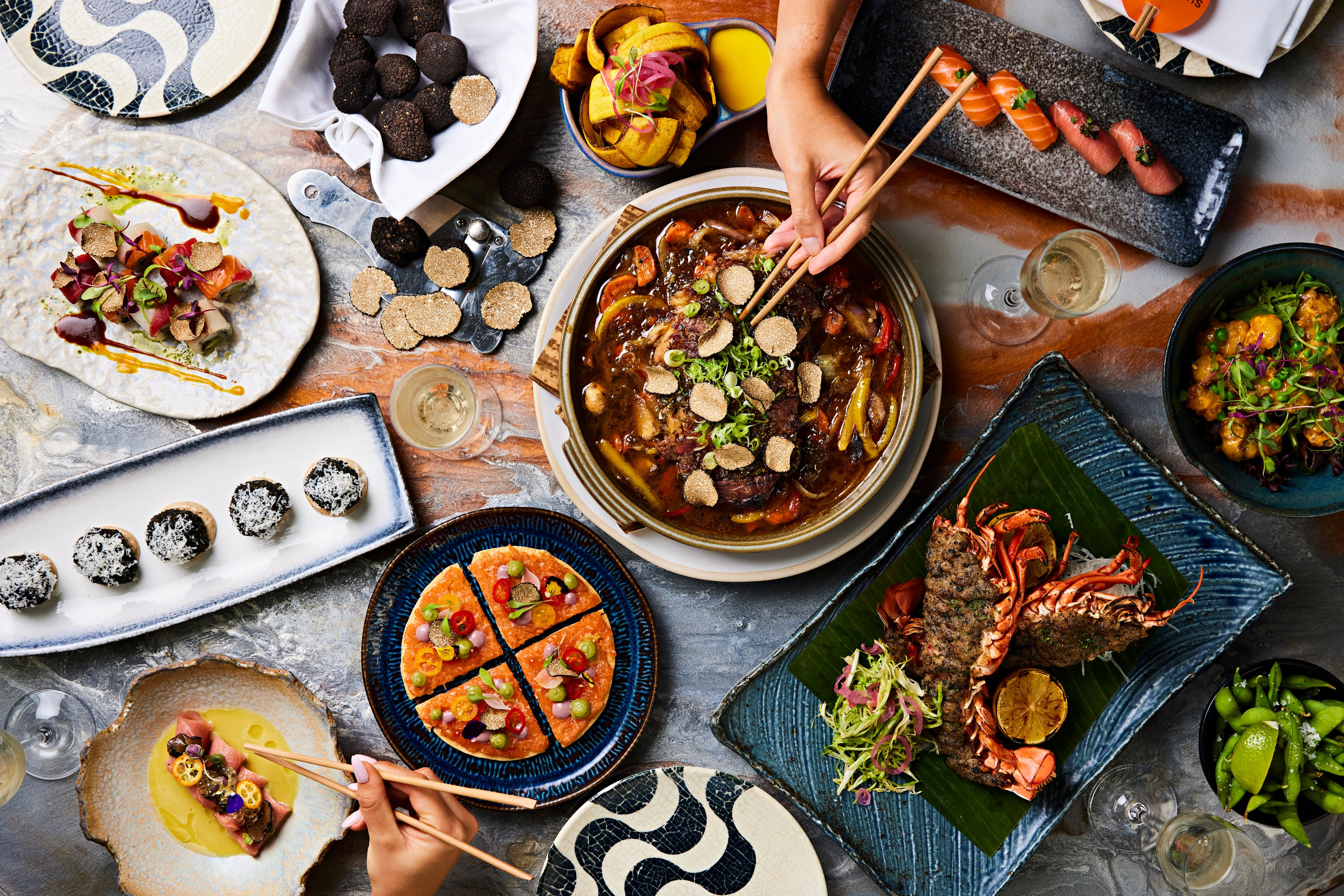 Festive taste of samba dishes