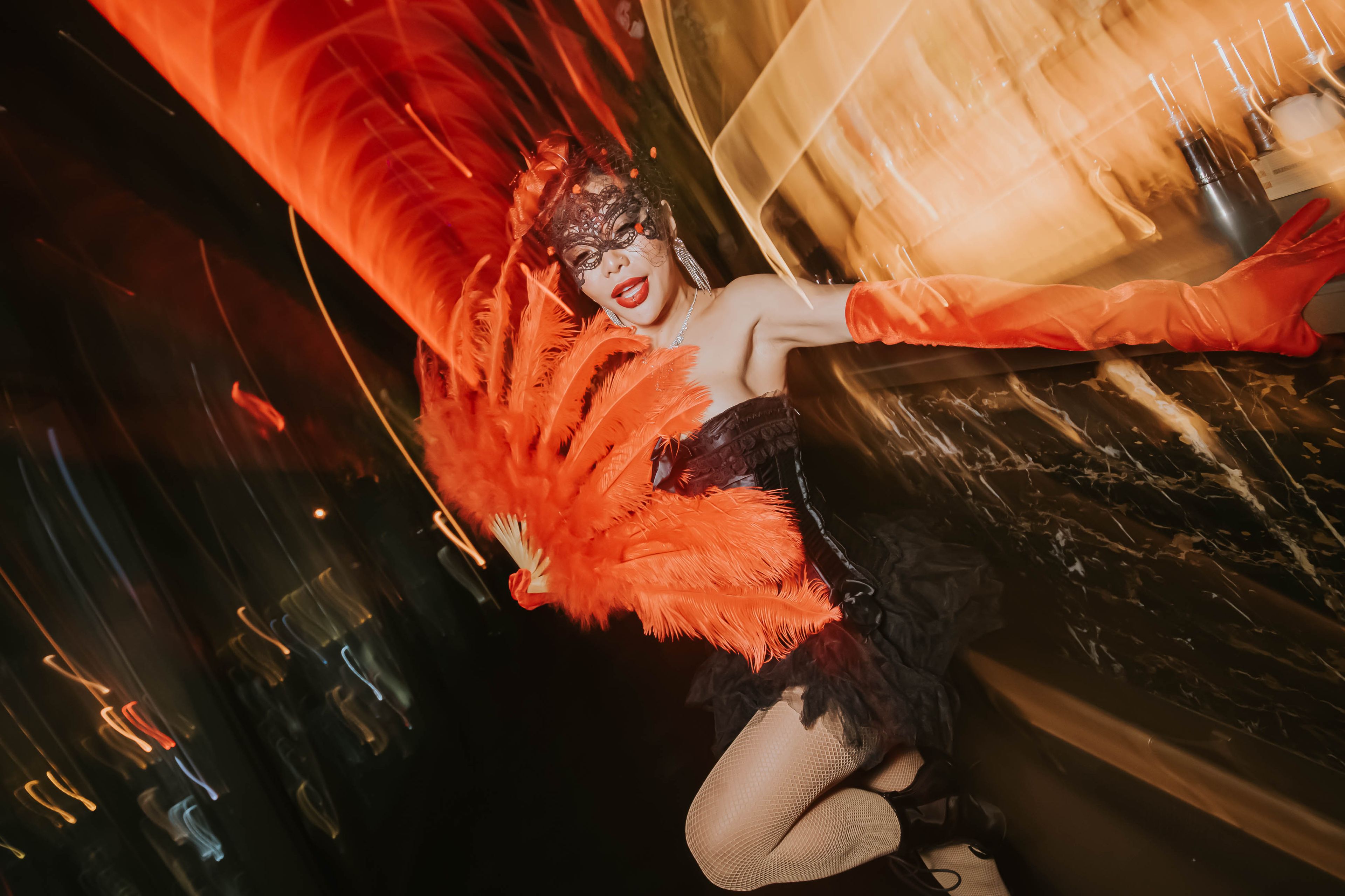 SUSHISAMBA Singapore Halloween REDRUM party dancer